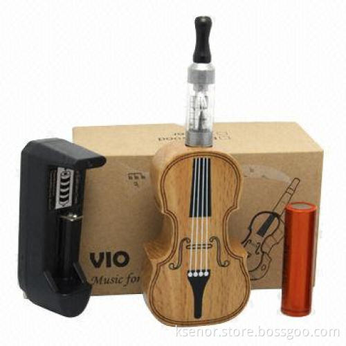 Violin Wood Electronic Cigarette, 2.4 Ohms Resistance, 3.2-6.0V Input Voltage